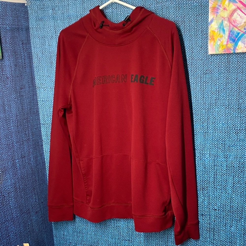 American Eagle Outfitters Burgundy Men's Hoodie